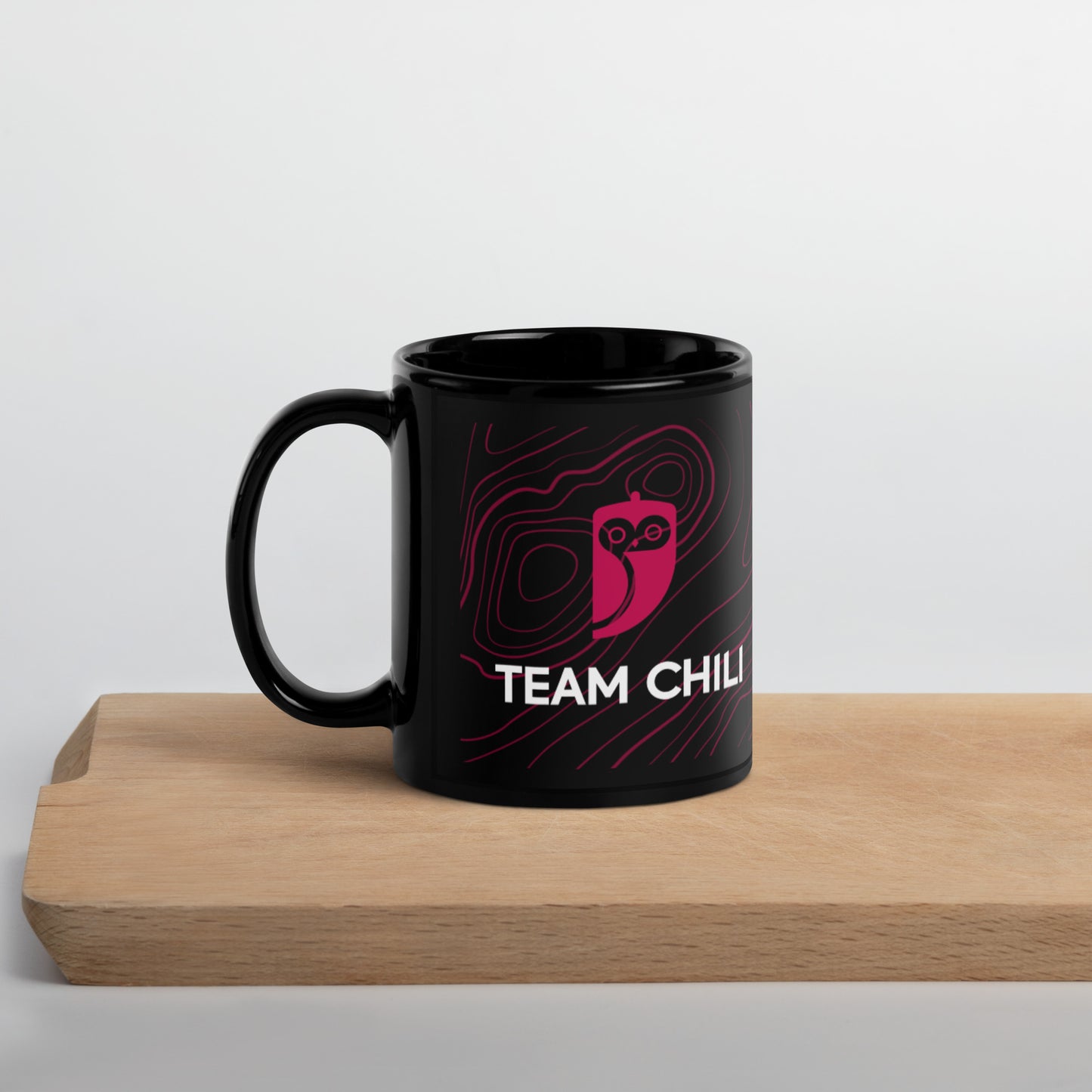 Team Chili Dark Glossy Mug