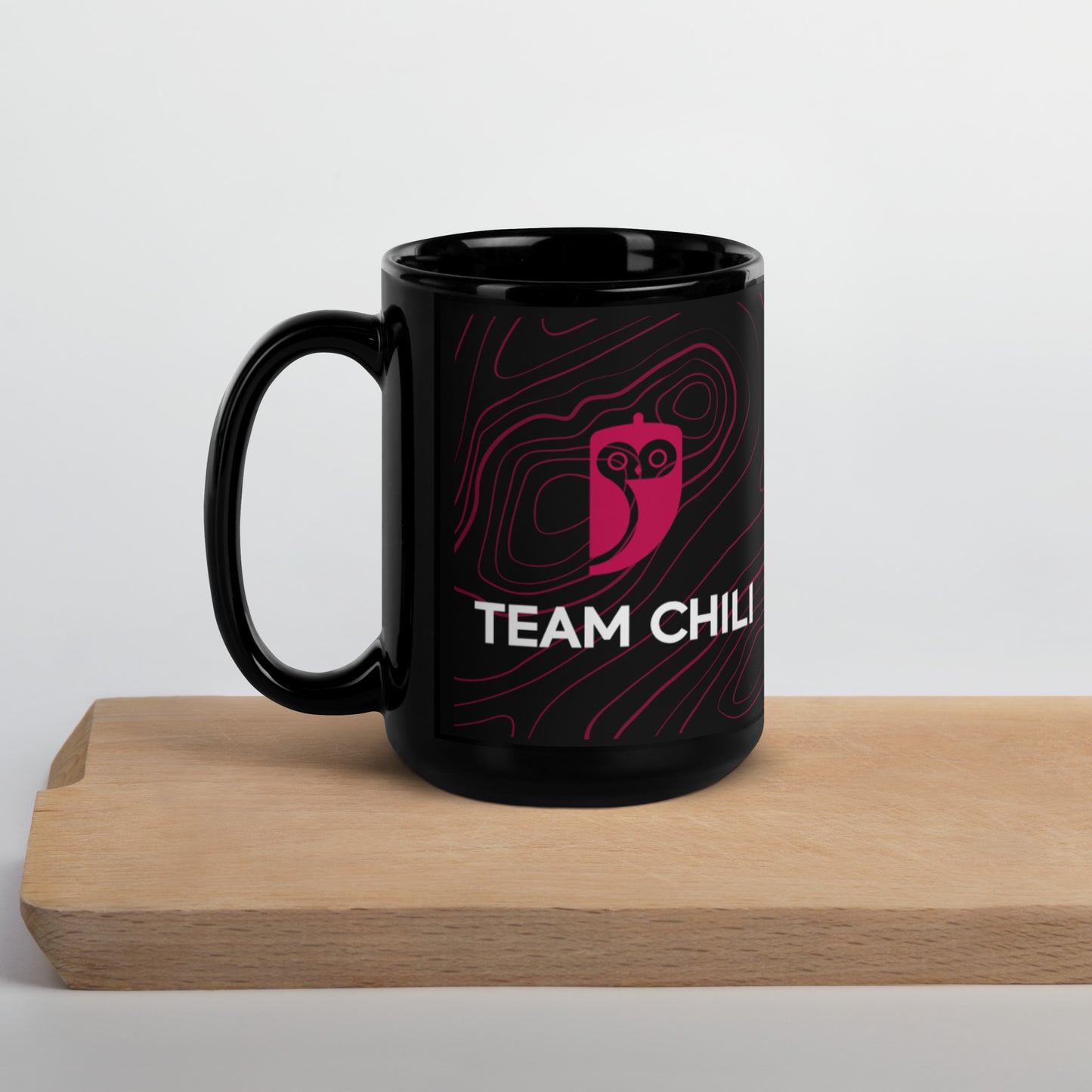 Team Chili Dark Glossy Mug